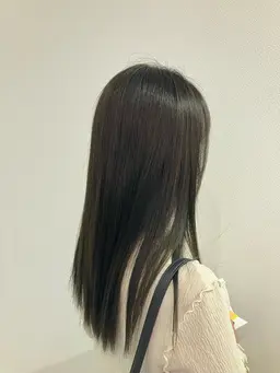 リタッチ(伸びているところだけ)+水素カラー