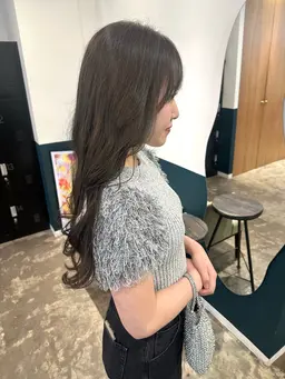 🐣小顔になる前髪カット＋透明感カラー🐣