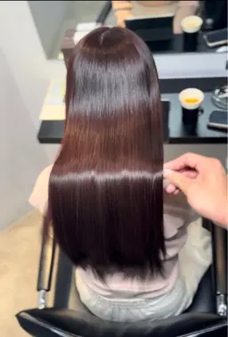 ✨【スタンダード】✨プレミアムケアカラー🔴➕艶出しトリートメント🪞