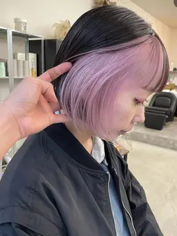 【梅田エリア最安値*インナーカラー】インナーブリーチ1回+オンカラー