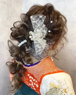 💐㊗️成人式ヘアセット・振袖着付け㊗️💐18000円✨持参髪飾り付け放題！