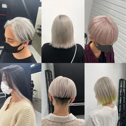 【ミニモ限定】《全員》【枝毛・切れ毛98％削減✨ホワイトブリーチ】ケアブリーチ2回＋カラー＋クイックトリートメント