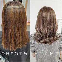 【ケアブリーチ】カット+デザインハイライト+フルカラー