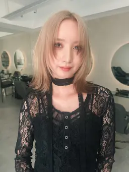 【人気no.1】艶々ケアブリーチダブルカラー+濃密トリートメント（リタッチ可）/ミルクティーベージュ/ミルクティーピンク