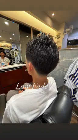 cut+shampoo +shave(任意)フェード、ソフトモヒカン等、短めのスタイル