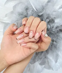 Hand 【パラジェル込】(自爪フィルイン無料) 定額コース/秋冬のネイルデザイン上品/日常/可愛い✨