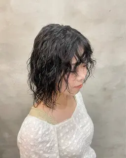 💗レディース専用💗セミウェットパーマ＋カット