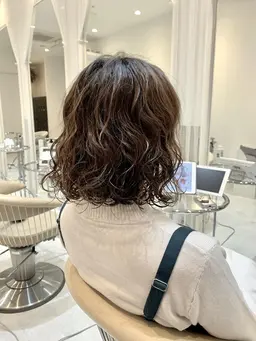 オーダーカット+ナチュラルパーマ+クイックトリートメント→¥13.200🔅