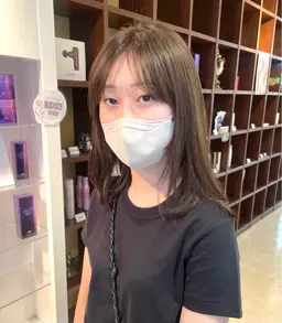 透明感シングルカラー+3stepトリートメント🤍🪽