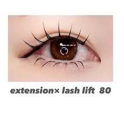 【最新技術★エクパーマ】まつげパーマ×フラットラッシュ80本♡オフ込み