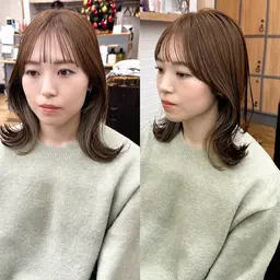 顔まわりカット＋ケラチントリートメント＋コテ巻き💇🏻‍♀️🩷¥4950