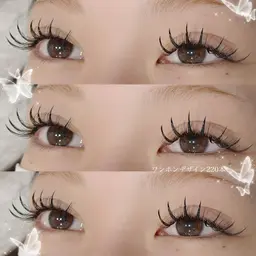 流行✨ワンホンマツエク本数相談✨wフラット60束(120本)¥7,500​〜​