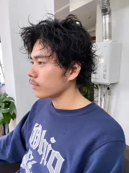 {コテ要らず◎カール手触り◎}パーマ+cut+PALABOトリートメント