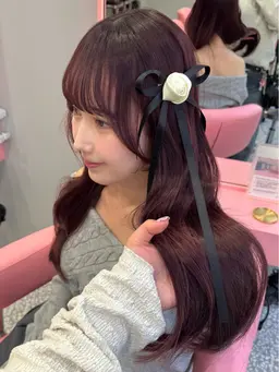 【 9.10.11月限定🎀 】ダブルカラー➕トリートメント🍒🤍