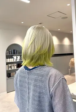 【26日限定!!】エフェクトケアブリーチ+カット「黄ばみを最大限抑えた“透明感ホワイトブリーチ”」