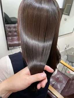 ⭐️コスメ認可縮毛矯正（ストパーに変更可）＋コラーゲントリートメント　肩下長さ＋500円