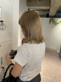 《火曜日限定》🍊Ｗ Color (ブリーチ＋オンカラー)＋Aujua treatment💕