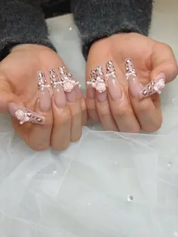 2月限定❣️チップ長さ出しジェル/10本デザイン/キャラクター.3D×.ロゴ/パーツ+¥150~/オフケア込