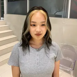 💎顔周りをおしゃれに💎フェイスフレーミング&ブリーチ+全体カラー+3stepトリートメント