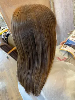 【ロング】 ストレート 、縮毛矯正