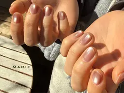 ハンド　オフありマグネットネイル【所要時間よりお時間が掛かる可能性がございますのでお時間に余裕がある方のみ】