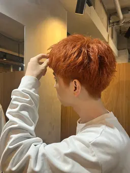 【メンズ限定】【ダブルカラー】ケアブリーチ＋カラー＋カット