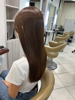 【次世代縮毛矯正】カット．髪質改善ストレート.3STEPトリートメント