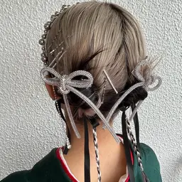 《卒業式ヘアセット6000円🎓💐》持ち込み飾り・金箔付け放題✨(どの時間帯でもご予約お取りできます!)