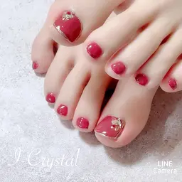 【ご新規様限定♡】お得なスタンダードフットコース!他店ジェルオフ無料＋フットバス＋ワンカラーorラメ＋アート2本付き!