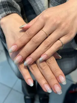 ジェル付け替えオフケア無料【何度でも¥3,850！】ワンカラーorラメグラデーション