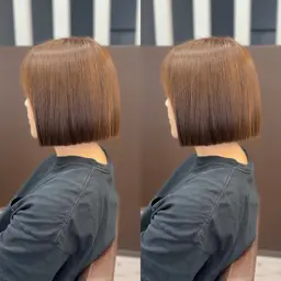 【ボブのための縮毛矯正💍】メンテナンスカット➕髪質改善ストレート➕ケアトリートメント