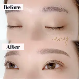 ⭐️プロが担当⭐️ジュシーブロウ➕まつ毛パーマorパリジェンヌ（同時施術/眉メイク付き)