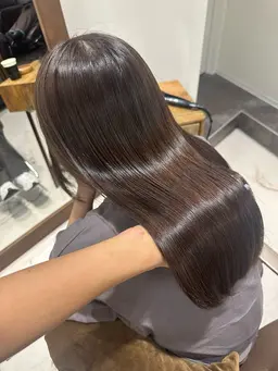 【🎀透明感たっぷり艶感カラー🎀】ワンカラー＋プチトリートメント(超音波アイロン付き)