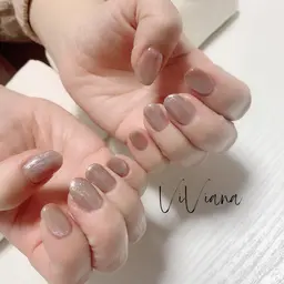 ハンドネイル　ワンカラー