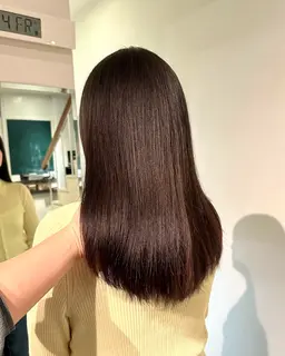 ストレートパーマ+質感再生トリートメント