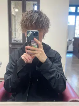 メンズカット＋ツイストスパイラルパーマ