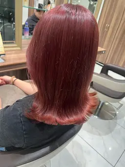 【ダメージ98％off】ケアブリーチ＋髪質改善inケアカラー＋TR ¥17900