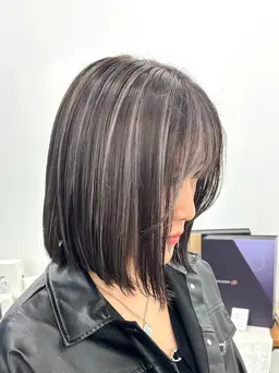 💎コントラストハイライト💎ハイライトブリーチ+カラー