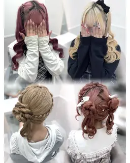 🎀平日限定ヘアアレンジ🎀推し活やイベント前に♡（土日祝＋1100円でインスタからご予約できます）
