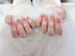 初回ソフトジェルオフ無料🩷チークベース+ ［マグネットグラデ一ション／フレンチ］