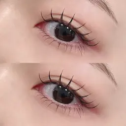 【上下エクステ】フラットラッシュ140、160、つけ放題➕下まつげエクステ💜