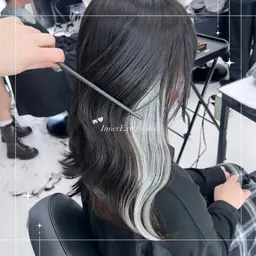 《🪼ポイントエクステ🪼》インナーエクステ10本+エクステカット