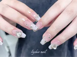 【フィルインオフ付き】カラーグラデーション✨(2色までOK🤍🩵)