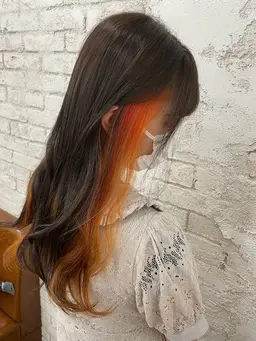 ❤️ポイントで可愛い❤️インナーカラーorイヤリングカラー♡ブリーチ込み🙈