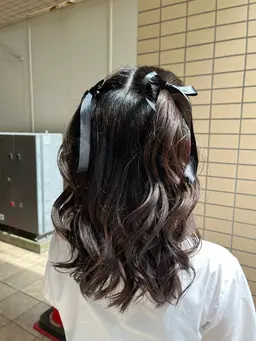 💝ハーフアップヘアセット💝ちょっとしたお出かけやライブ参戦などに💝
