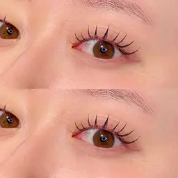 【🪐やりすぎないちょうどいい可愛さ🪐】フラットラッシュ100本+コーティング（オフ込み）LED変更⏩+¥1,650