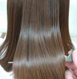 似合わせカット+髪質改善ストレート✩.*˚