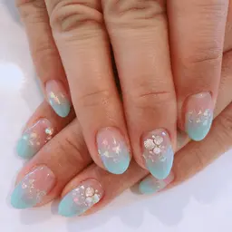 オフ無料‼️アート2本付き‼️カラーグラデーションコース