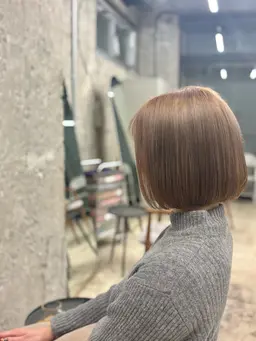 【ヘアカラー】🩵ブリーチ+オンカラー+トリートメント+クイックスパ🩵