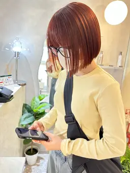 🩶ケアブリーチ使用🩶ダブルカラー（ブリーチ+フルカラー）